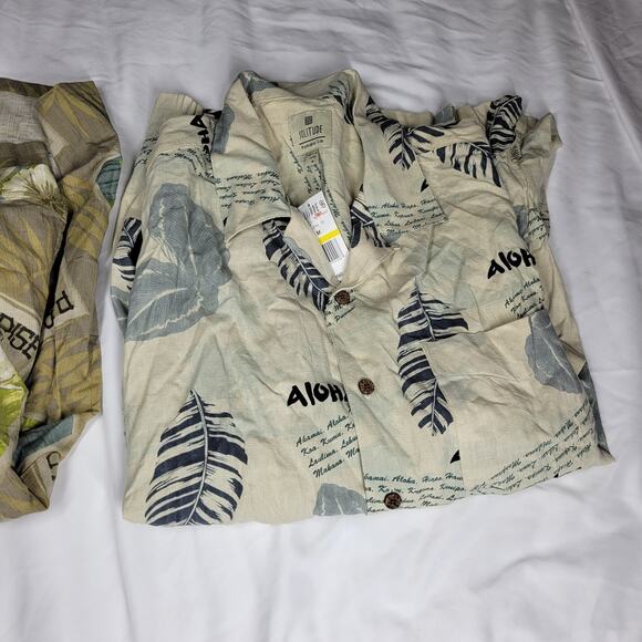 Hawaiian Shirts Dress Mens Sz Medium 100% Silk Summer Beach Pool Bowling Hawaii - Picture 7 of 10